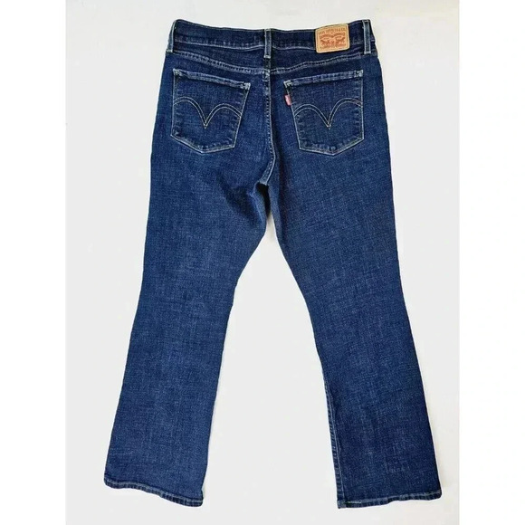 Levi's 30X30 Women's Classic Bootcut Size 10 Blue Denim Five Pocket Logo Jeans - Picture 1 of 14